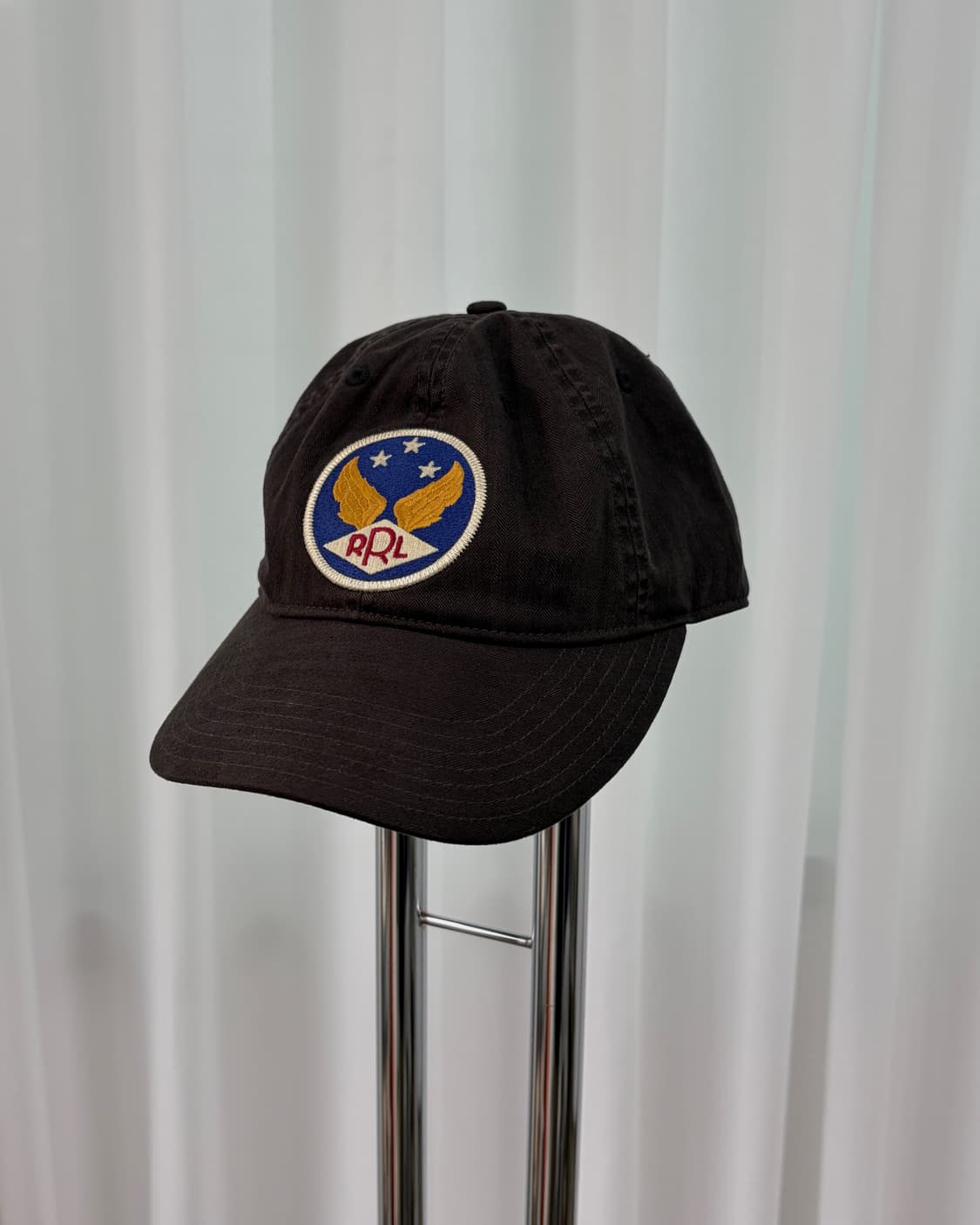 더블알엘 RRL 가먼트다잉 트윌 볼캡 블랙  상품이미지3