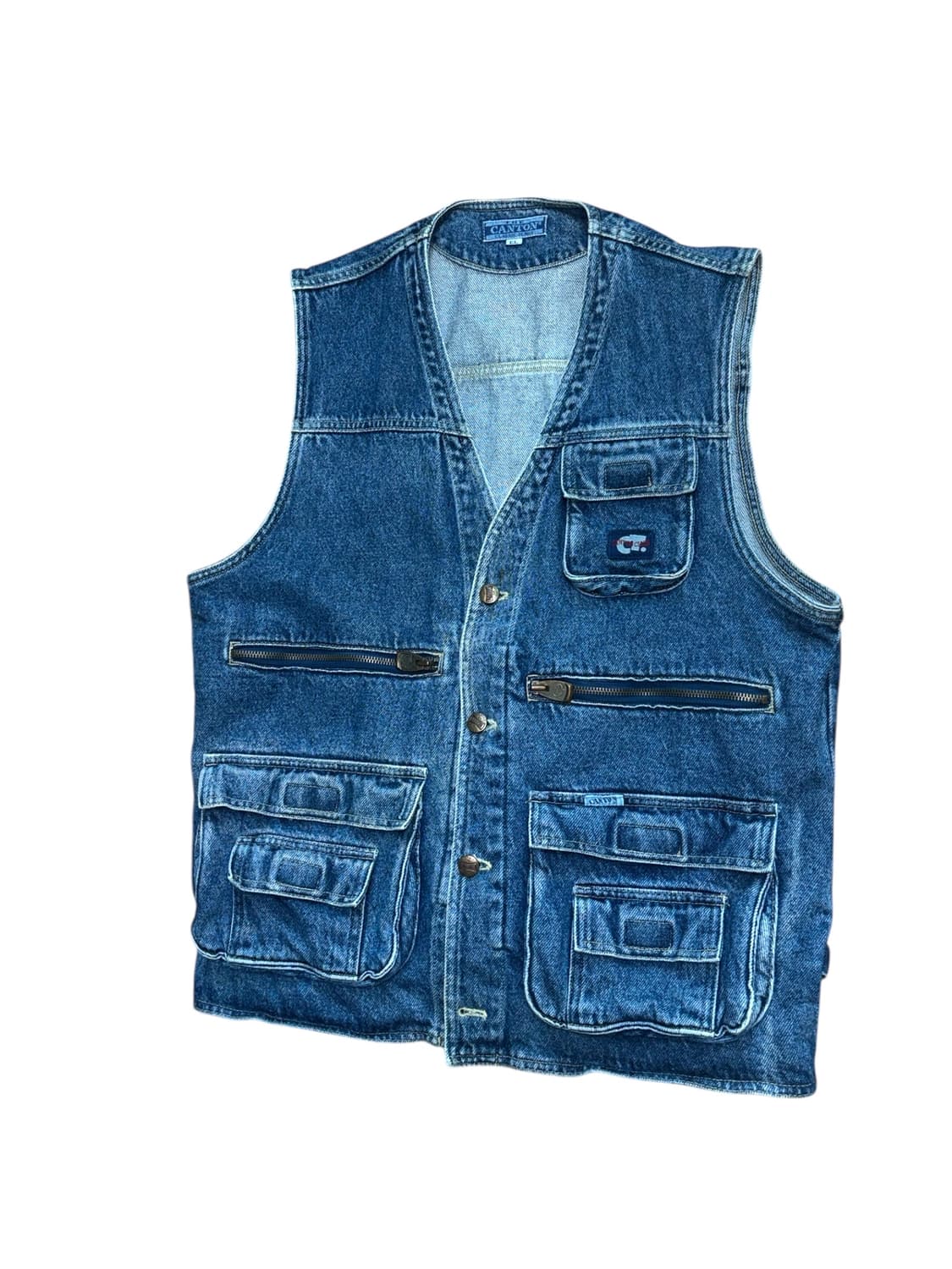 빈티지 피싱 데님 베스트 조끼 상품이미지3