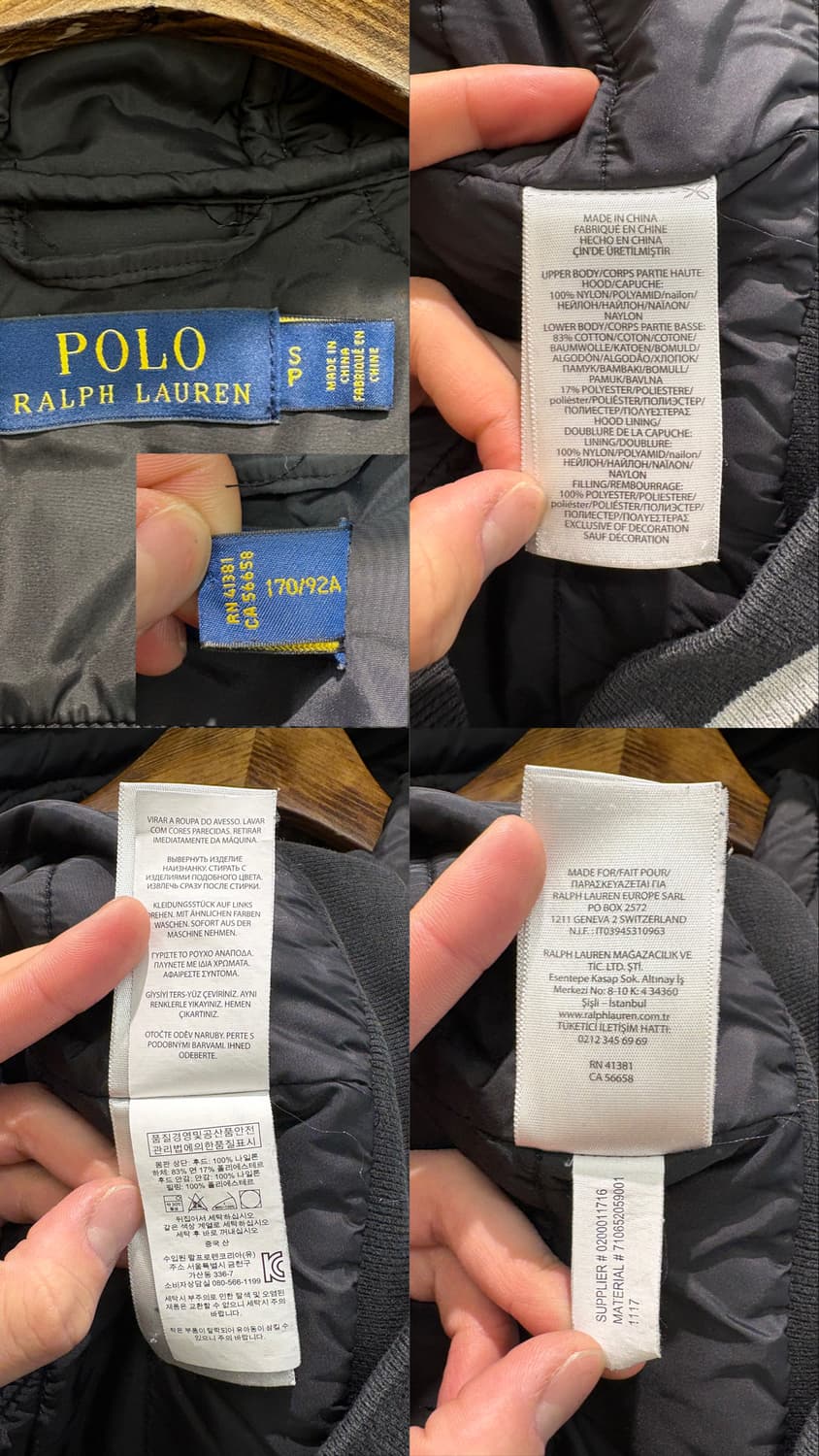 폴로 랄프로렌 코튼 후드 패딩 베스트 상품이미지10