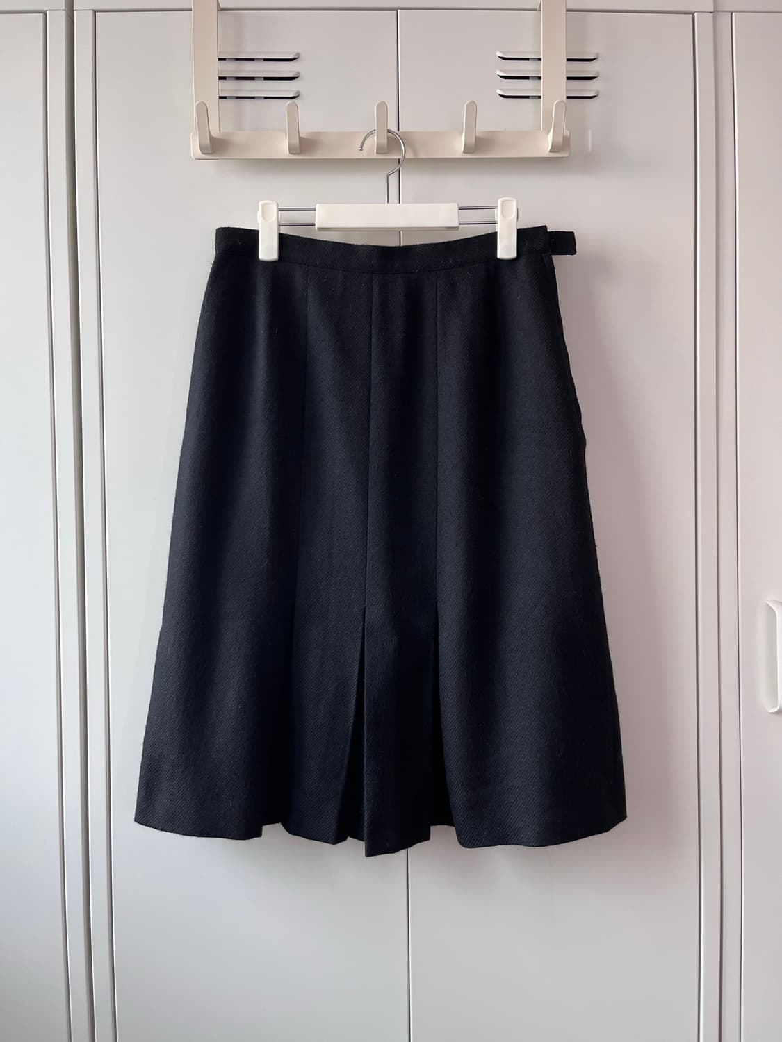 빈티지 핀턱 주름 플리츠 미디 스커트 상품이미지1