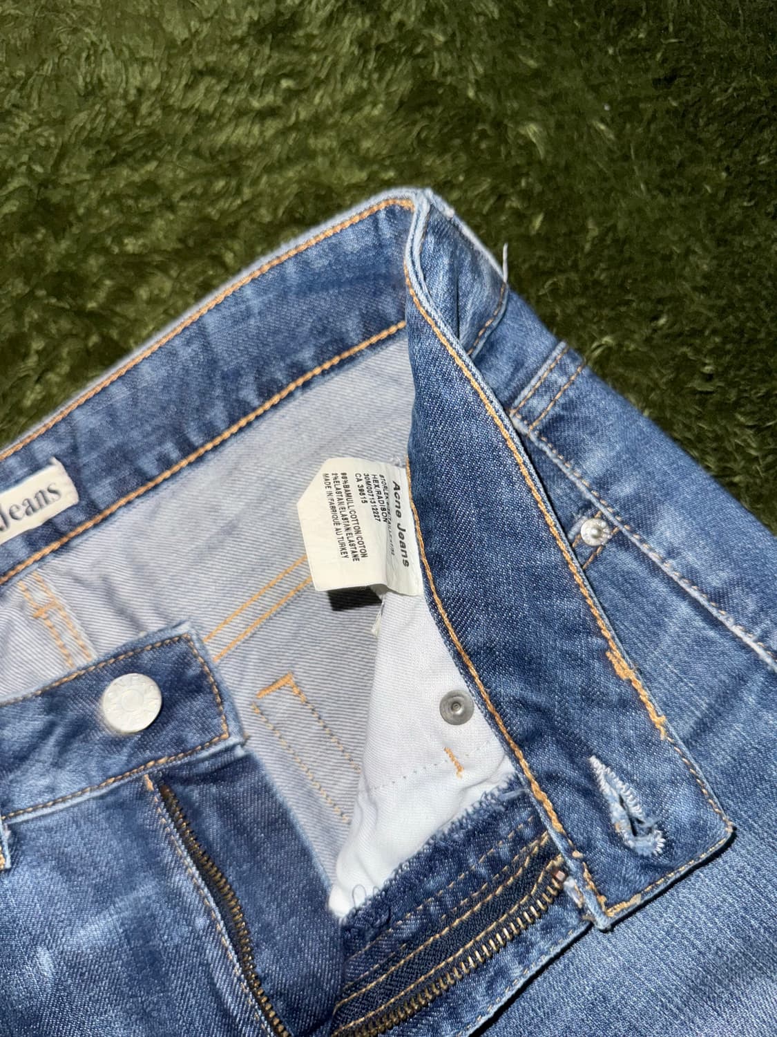 [27X32] 아크네 스튜디오 진스 빈티지 워싱 데님 팬츠 인디고 상품이미지4