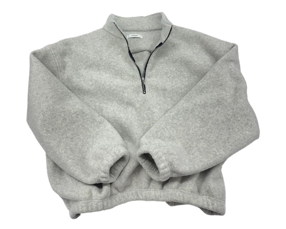 [1] 논노드 하프 집 플리스 클라우드 화이트 상품이미지1