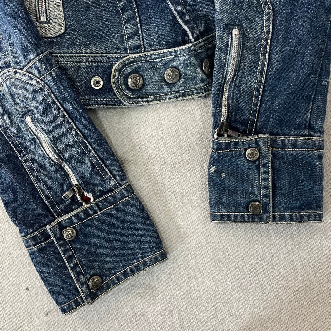 W 90 디젤 올드스쿨 스타일 웨스턴 데님 자켓 상품이미지5