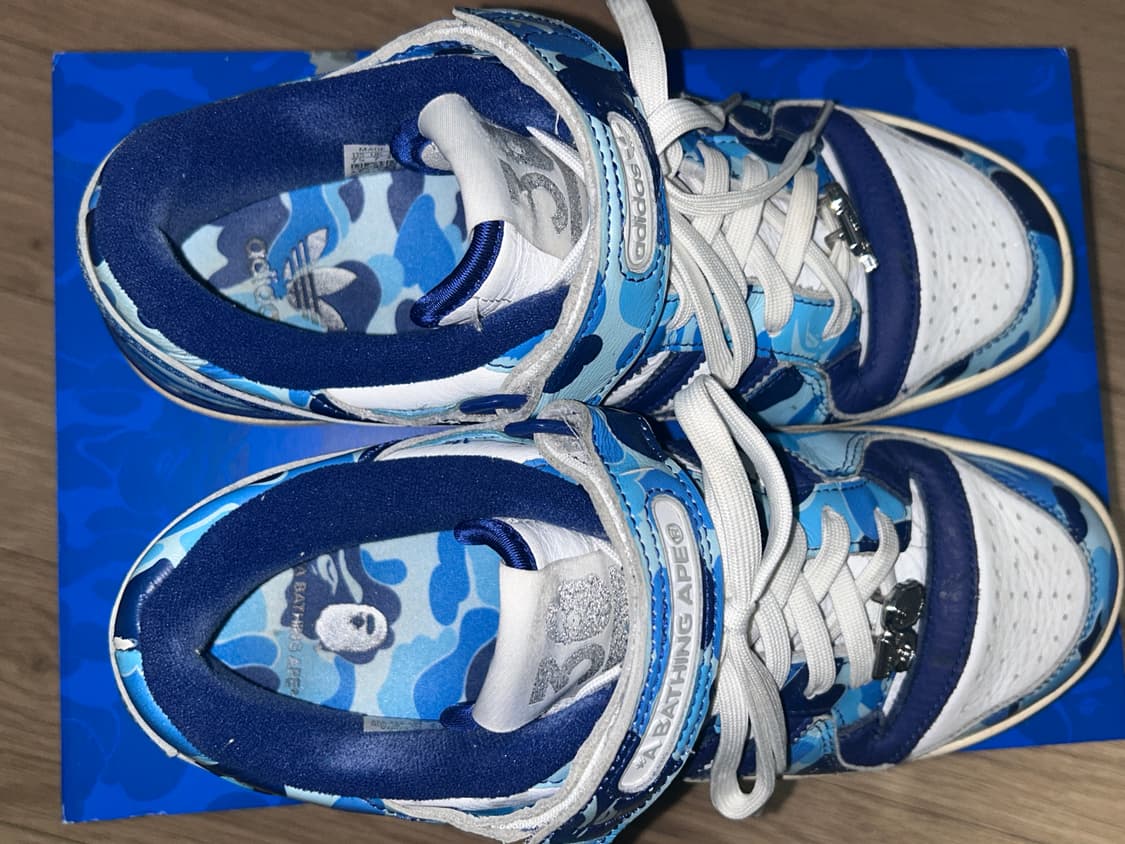 아디다스 x 베이프 포럼 84 로우 블루 카모 (255) 상품이미지2