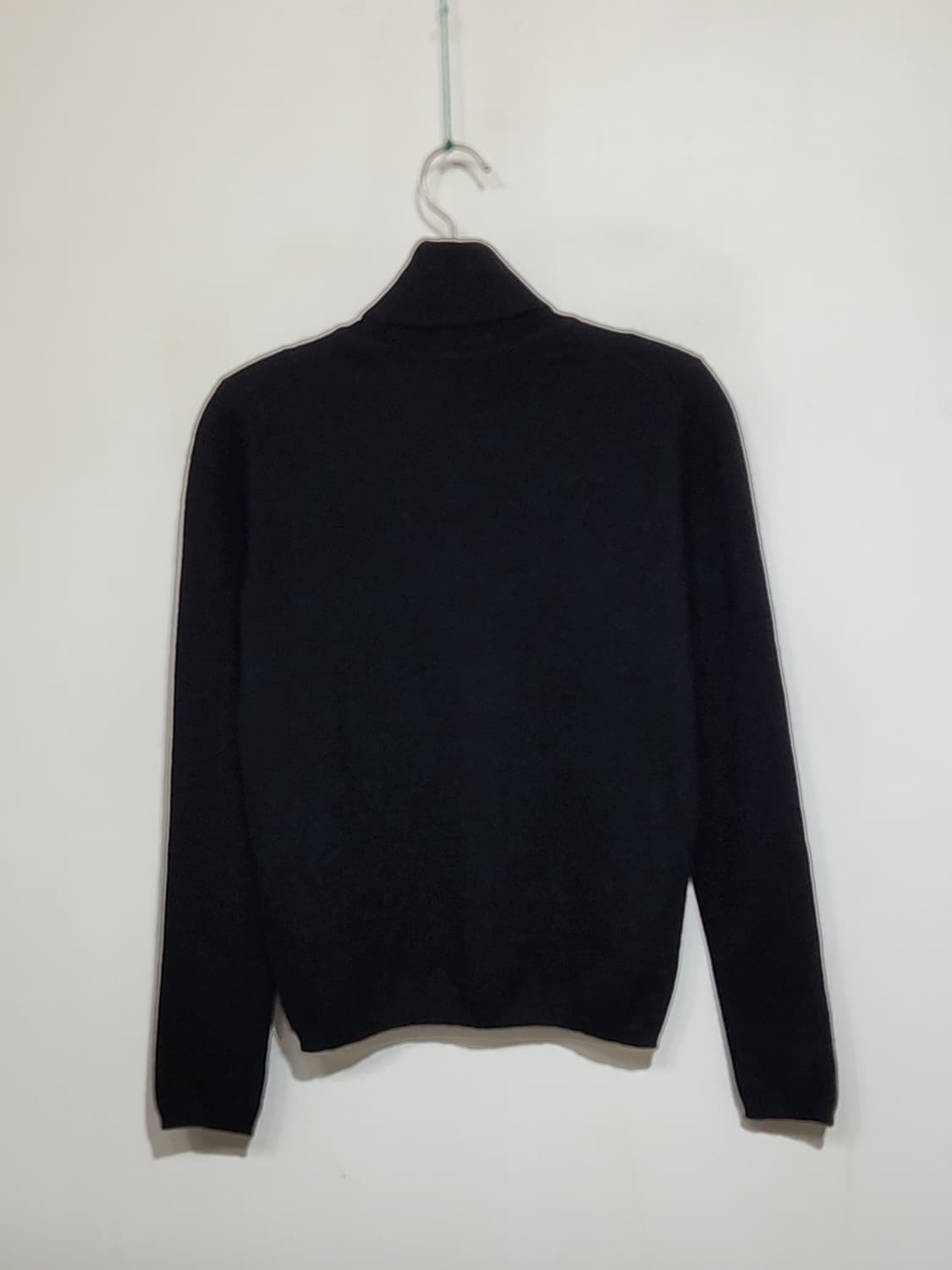 (S) 터틀넥 캐시미어 니트 블랙 목폴라 무지 스웨터  상품이미지4