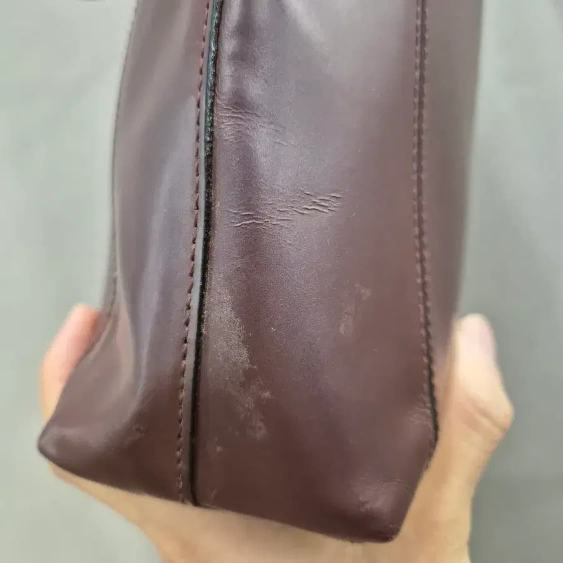 발렌시아가 라이센스 토트백 버건디 상품이미지4