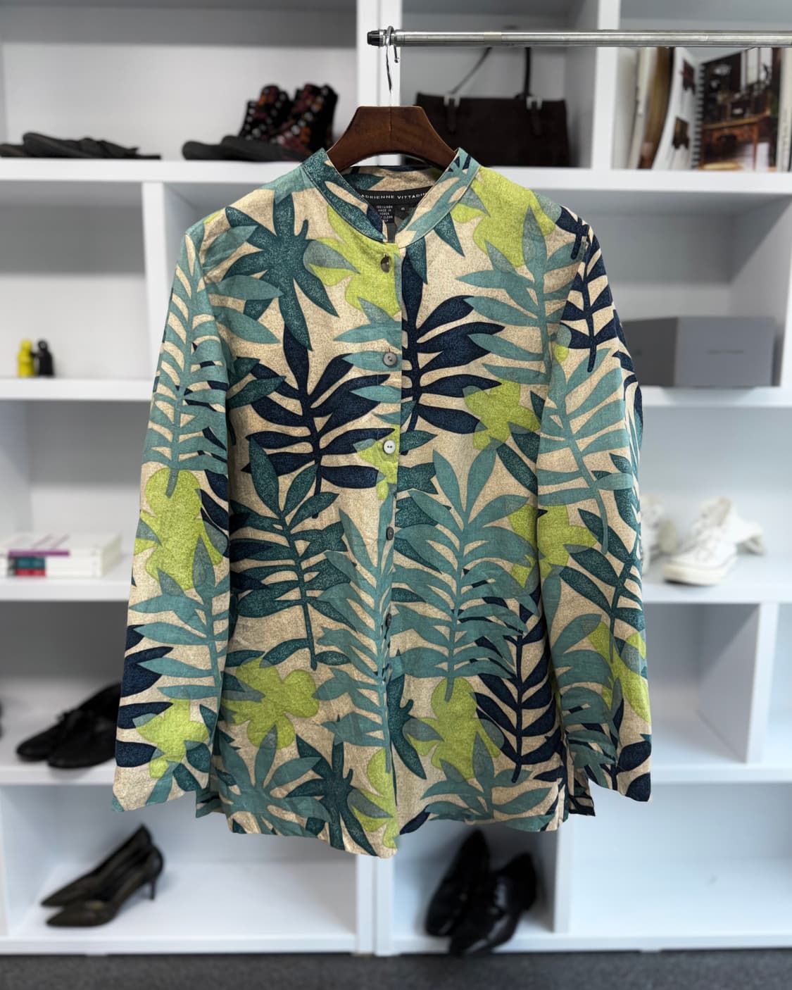 adrienne vittadini 린넨 셔츠 상품이미지1