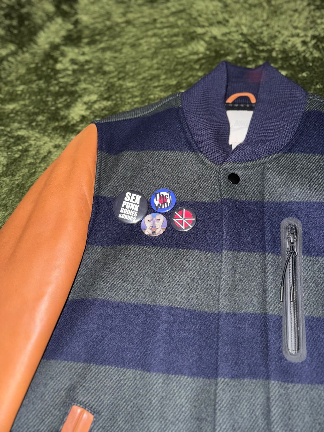 [S] 나이키 라이프 램스킨 슬리브 울 바시티 자켓 상품이미지4