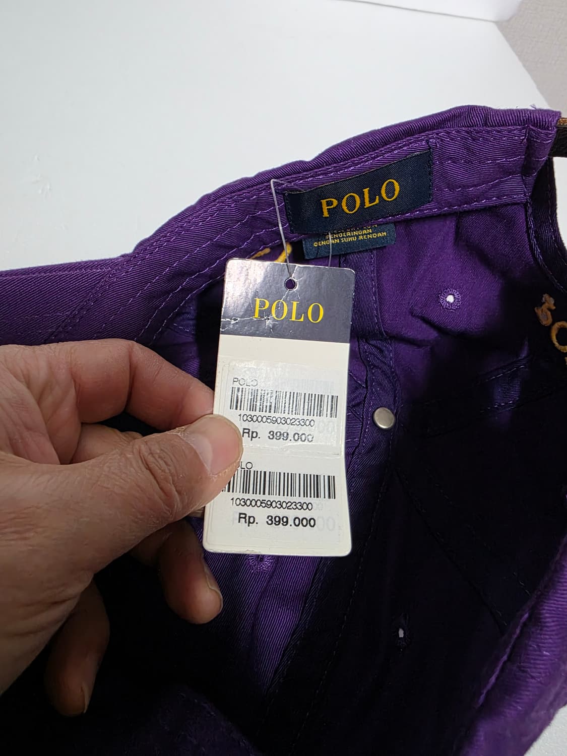 새상품 폴로 랄프로렌 퍼플 볼캡 모자  프리사이즈 상품이미지6