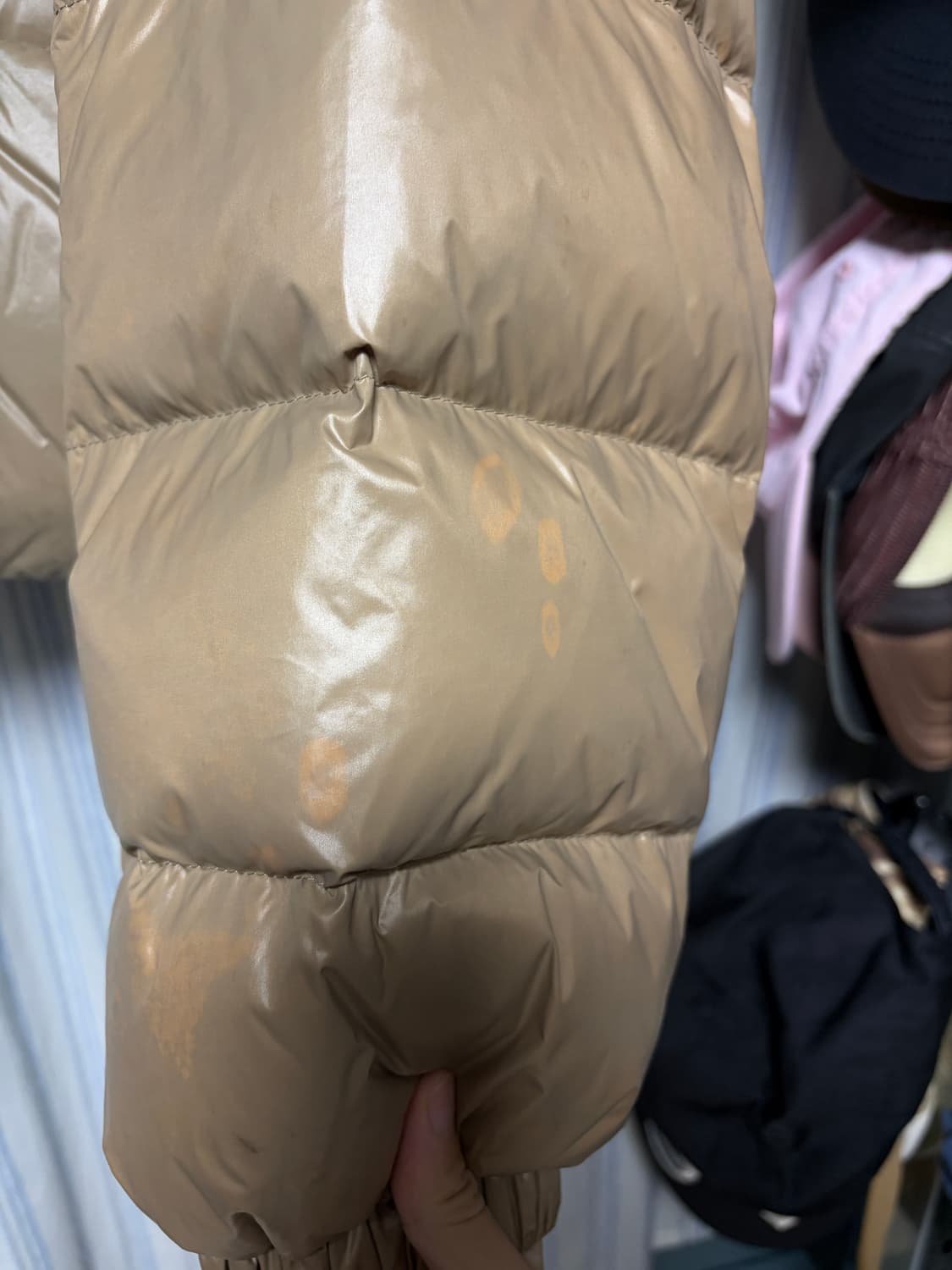 로우클래식 패딩 베이지 s 상품이미지2