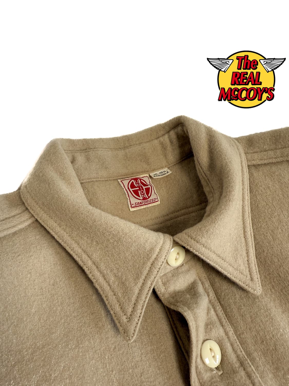 리얼맥코이 울 워크셔츠 풀오버 M 상품이미지1