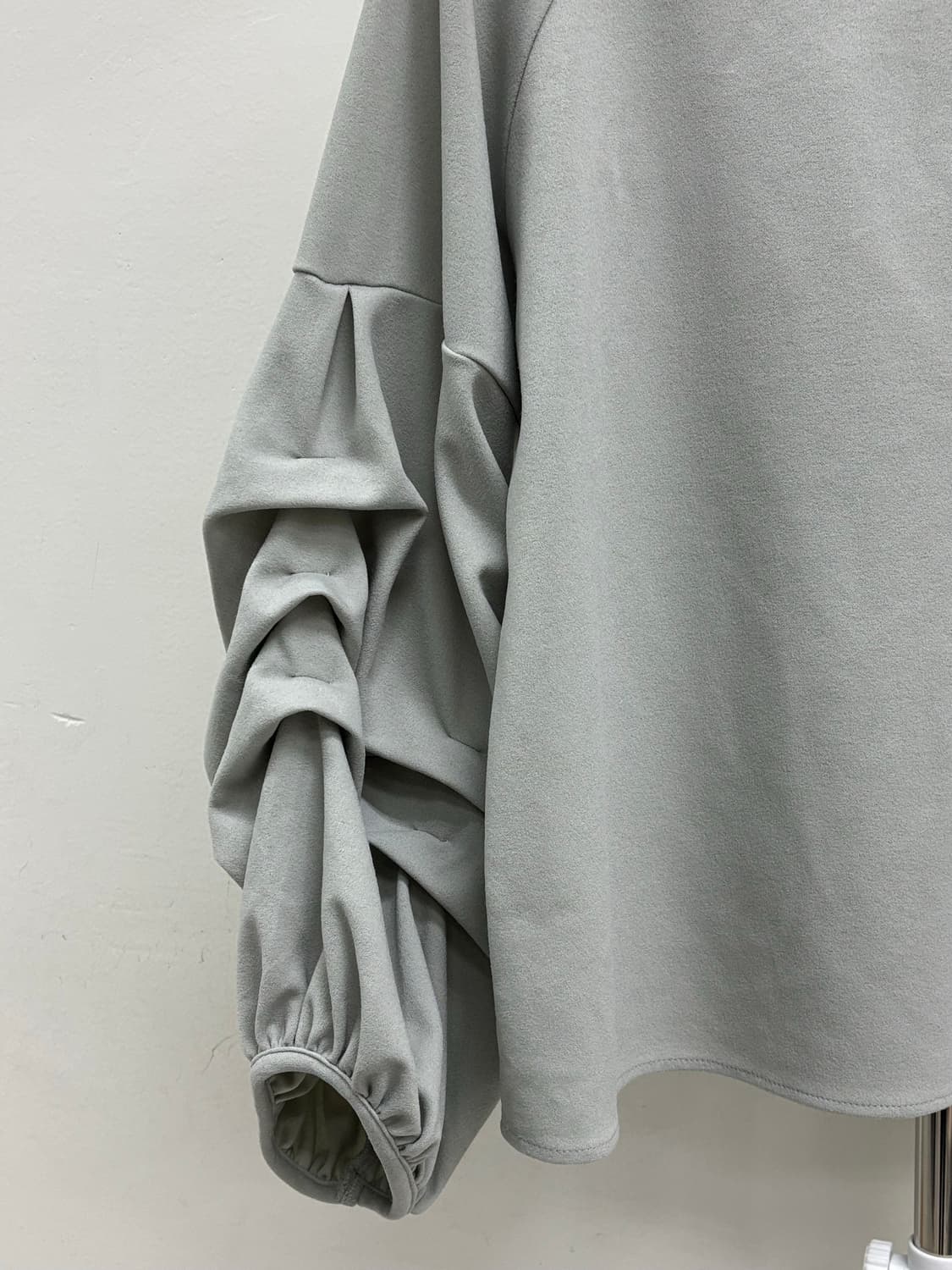 빈티지 그레이 셔링 블라우스 상품이미지6