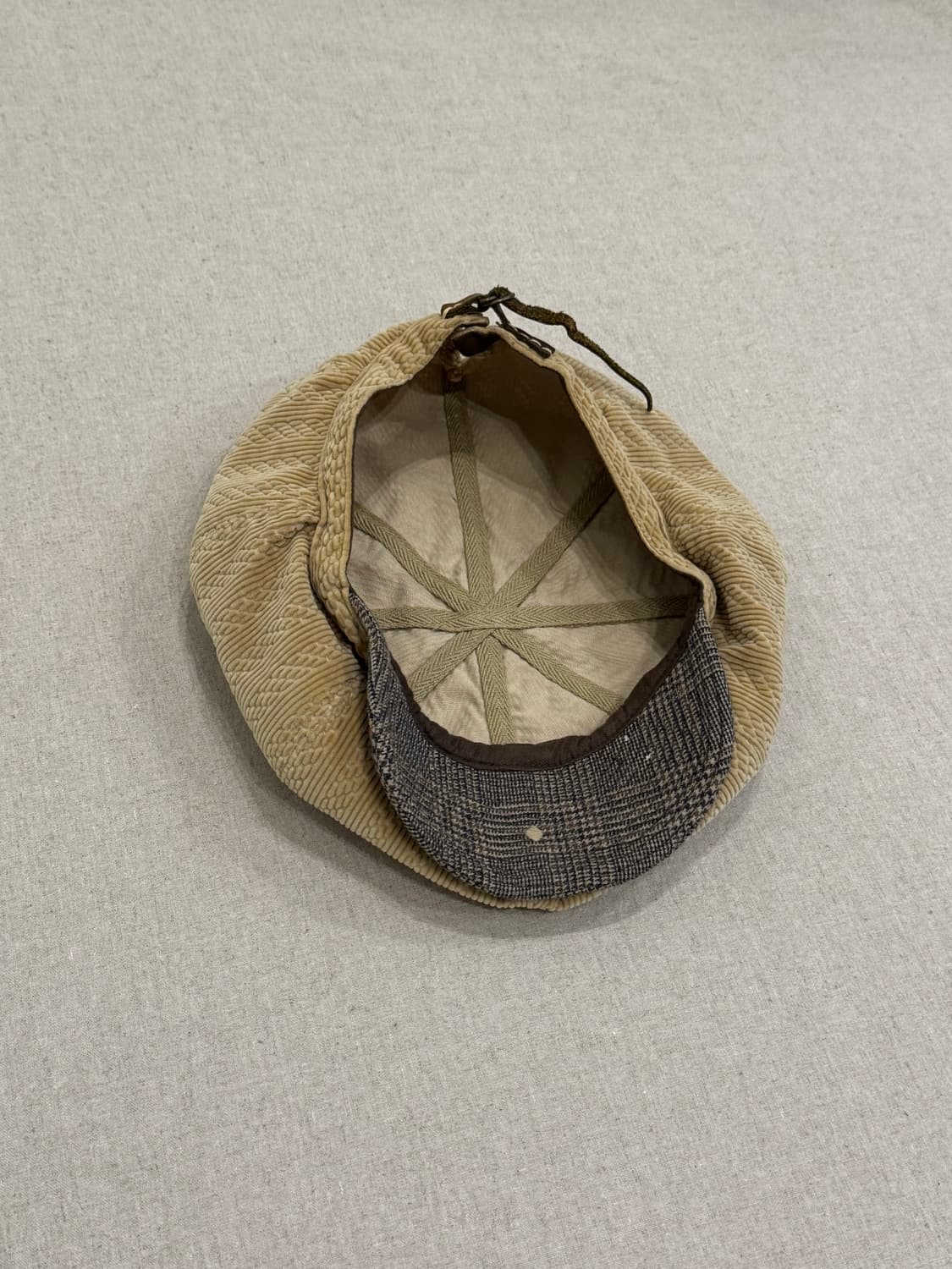 캐피탈 코듀로이 베이지 베레모 캡 상품이미지5