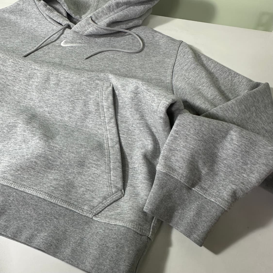 95 S 나이키 USA 가슴 스우시로고 코튼 후드티 상품이미지3