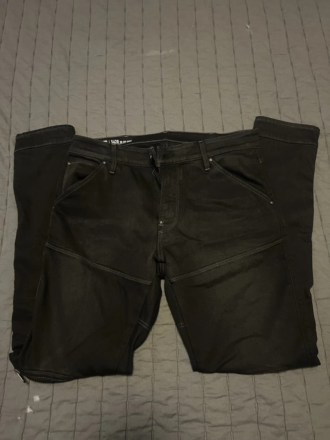 지스타 로우 블랙 스키니 진 데님 지퍼  상품이미지2