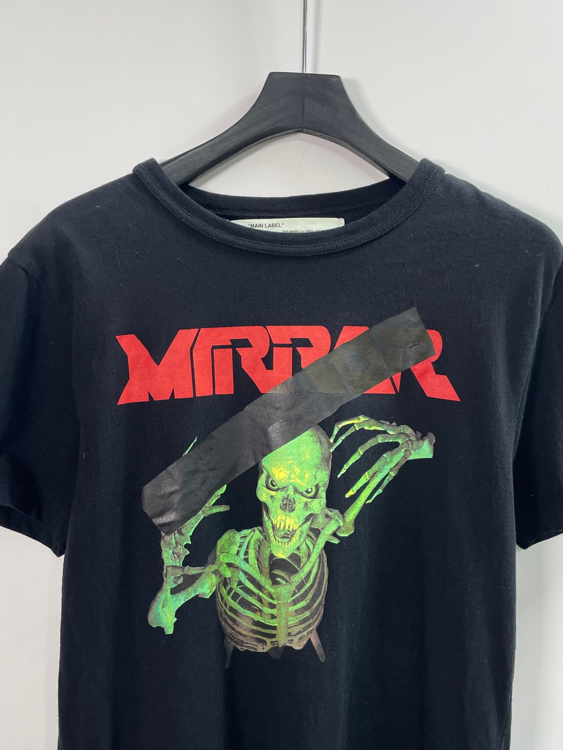 오프화이트 미러 스컬 반팔티 (on.447) 상품이미지2