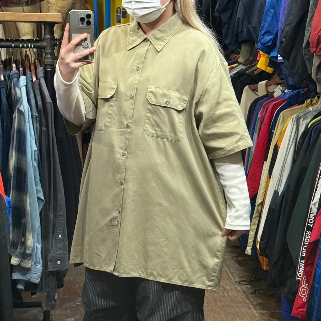 [HI] 칼하트 반팔셔츠 카키 상품이미지4