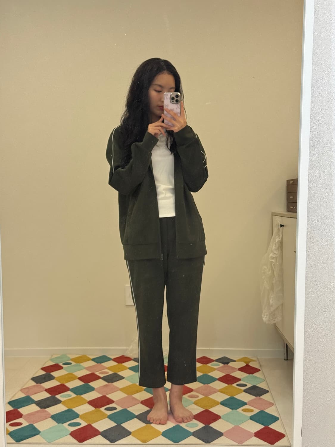 FCMM 카키 트레이닝 세트 상품이미지1