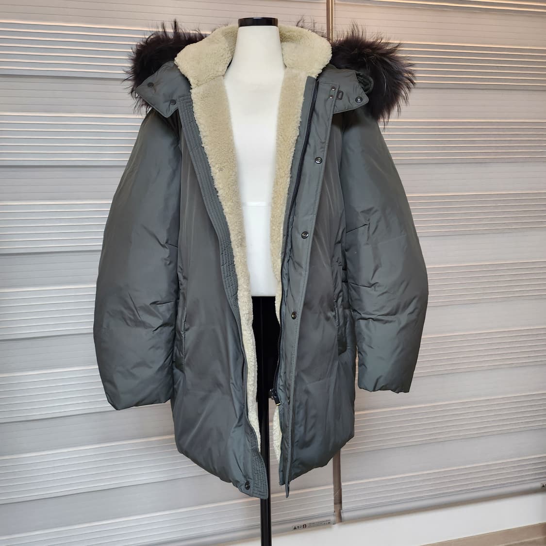 새상품《SIEG 덕다운 패딩점퍼》후드퍼-라쿤 (남녀공용) 상품이미지7