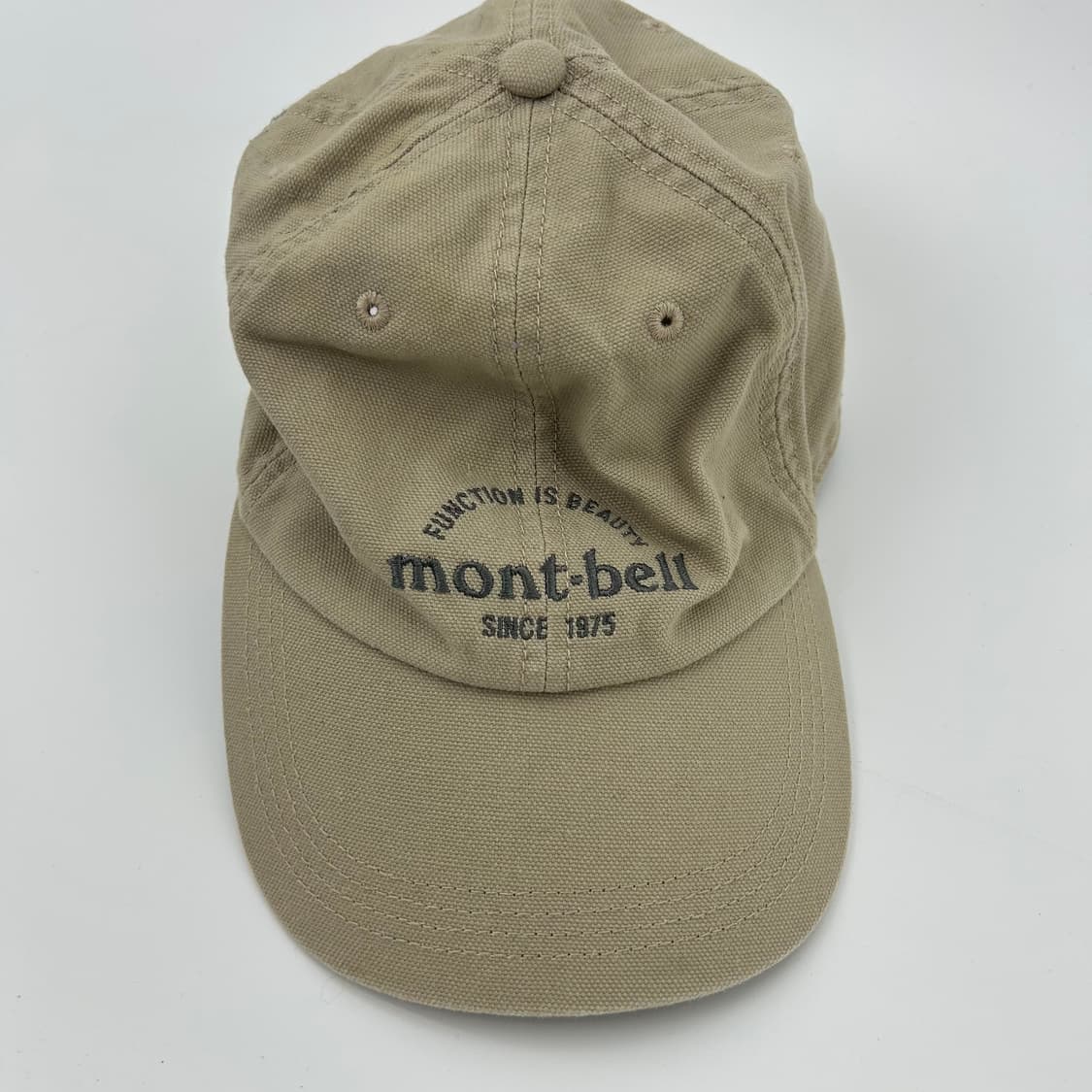 [mont-bell] 몽벨 로고 베이지 코튼 볼캡 상품이미지2