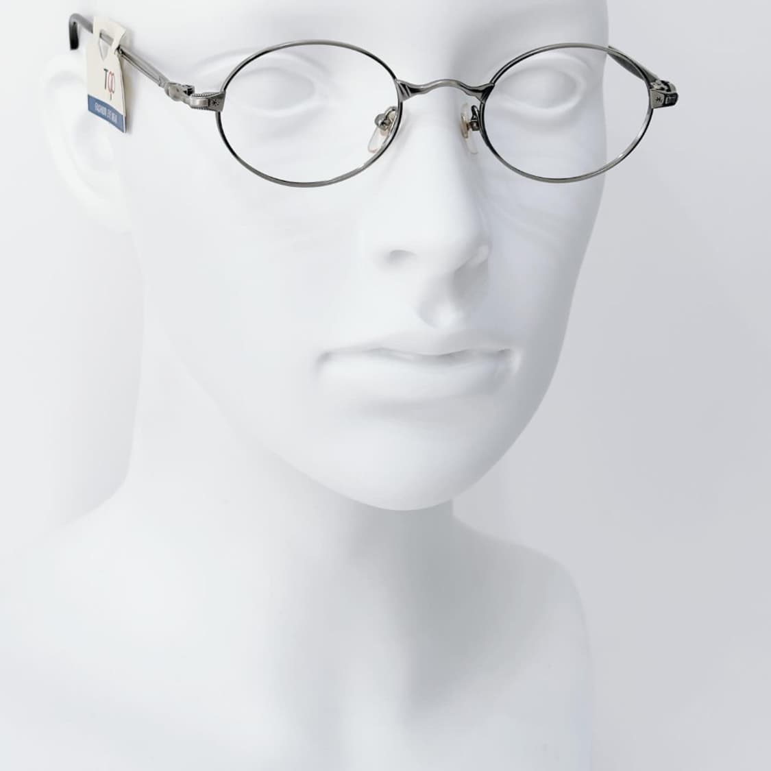 TOP 실버 오벌 메탈 데드스탁 빈티지안경 상품이미지5