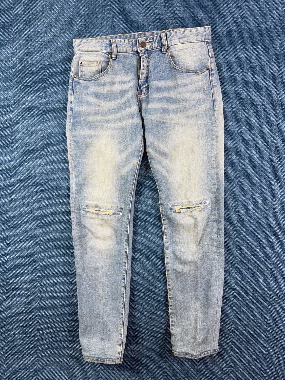 생로랑 파리 D02 M/SK-LW 무릎 디스트로이드 데님 (30사이즈) 상품이미지1