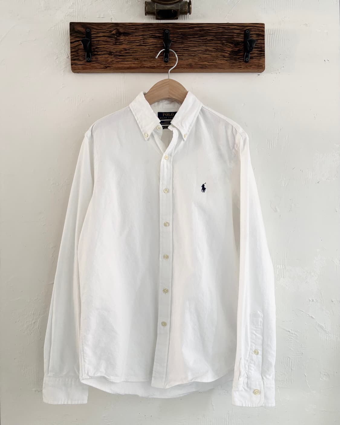 Polo 폴로 랄프로렌 QR 신형 화이트 옥스포드셔츠 상품이미지1