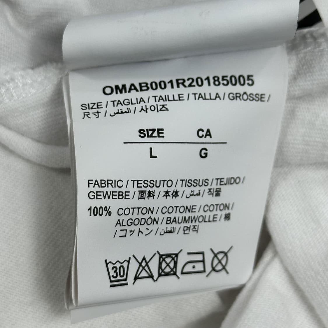 오프화이트 20ss 애로우 프린팅 롱슬리브 XL 상품이미지9