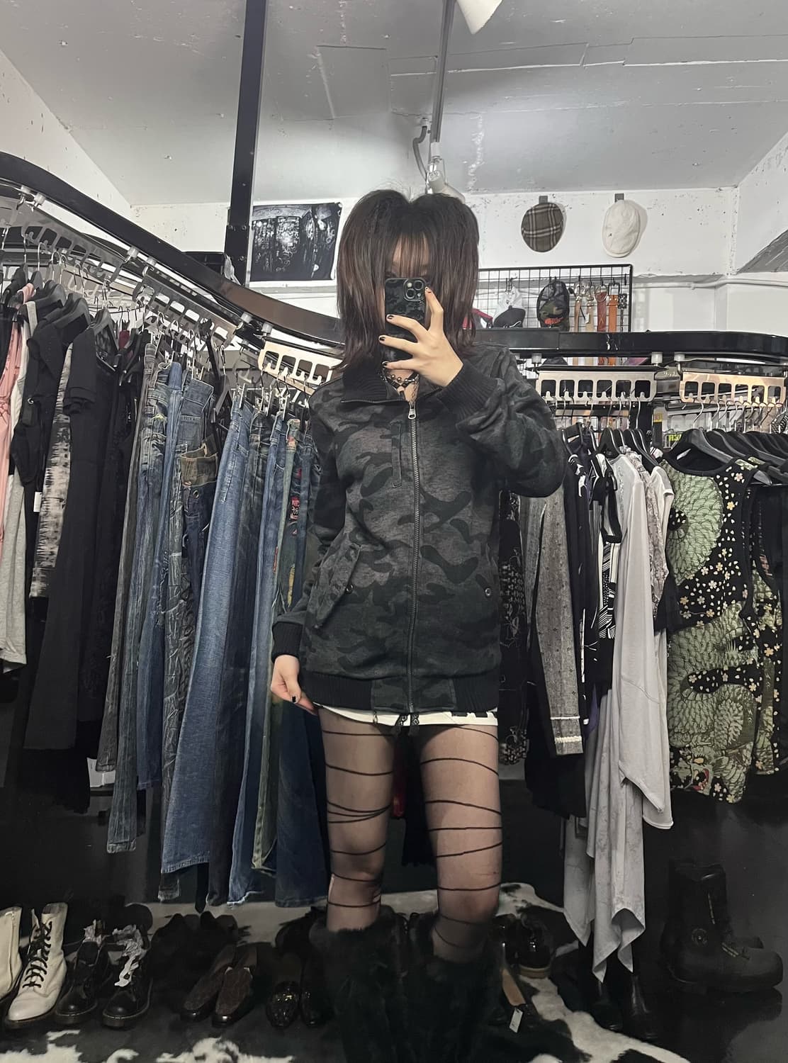 인더아틱 카모패턴 집업 상품이미지1