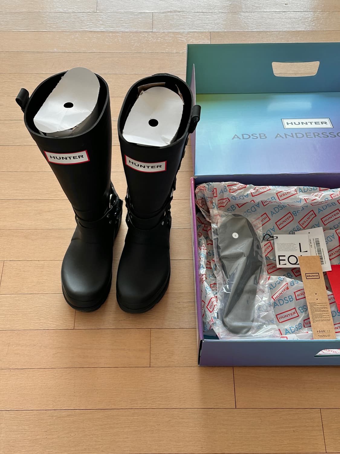 *풀박스* 헌터 x 앤더슨벨 오리지날 2.0 톨 부츠 블랙 W250 상품이미지8