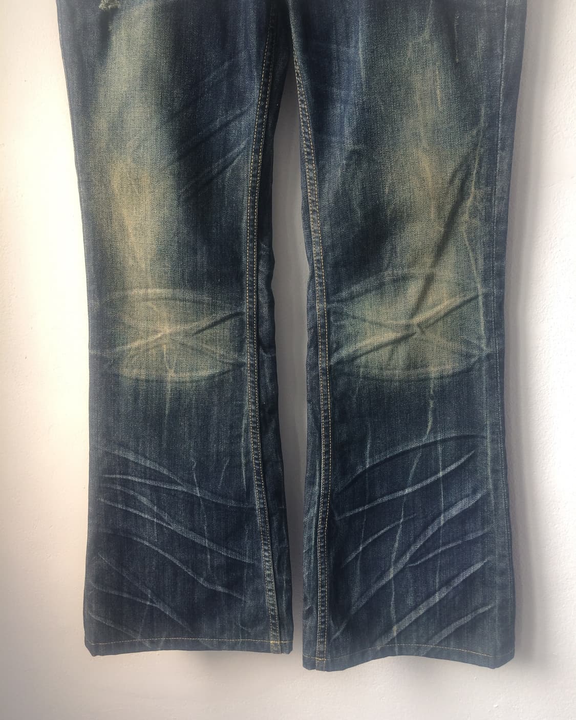 Back pocket button point washing denim p 상품이미지5