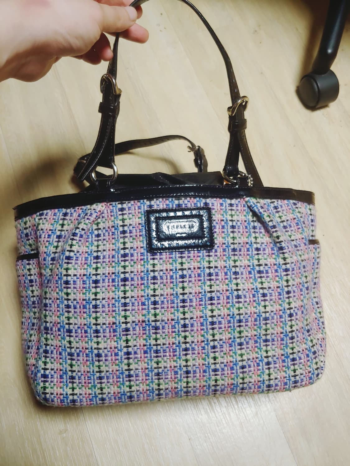 코치 트위드백 멀티컬러 m 상품이미지2