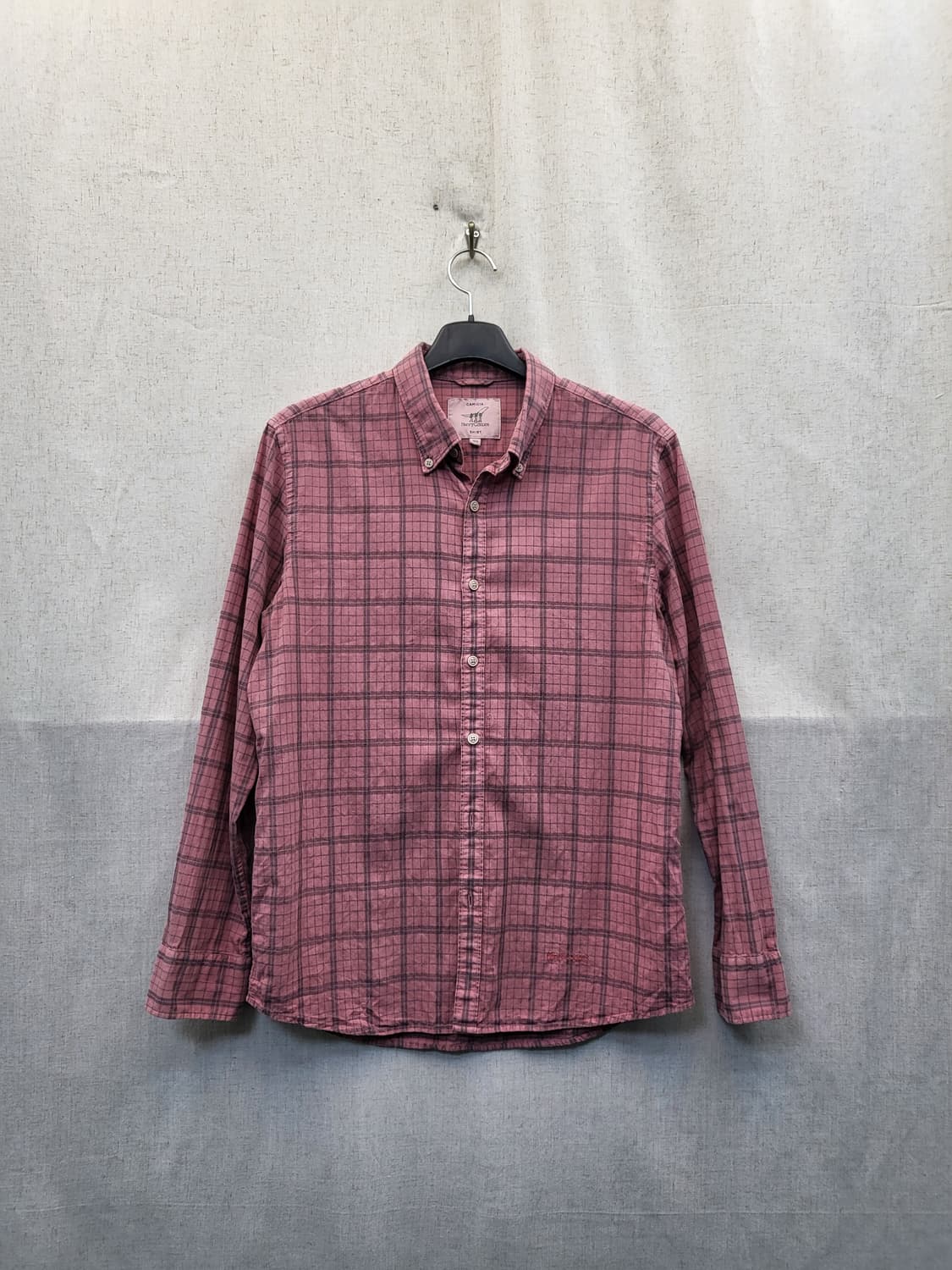 헨리코튼 핑크 체크 셔츠 상품이미지1