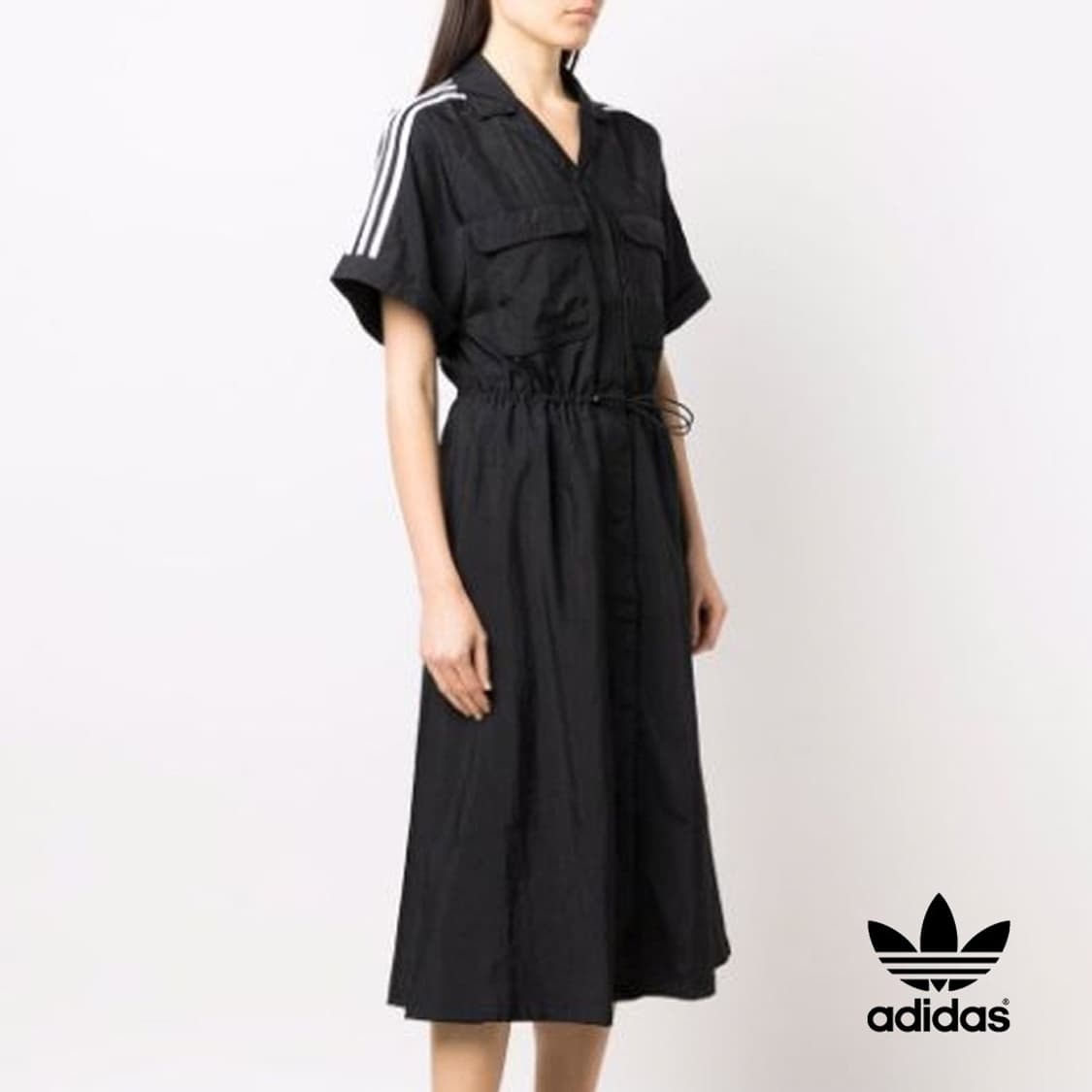 아디다스 유틸리티 반팔 원피스 블랙 상품이미지3