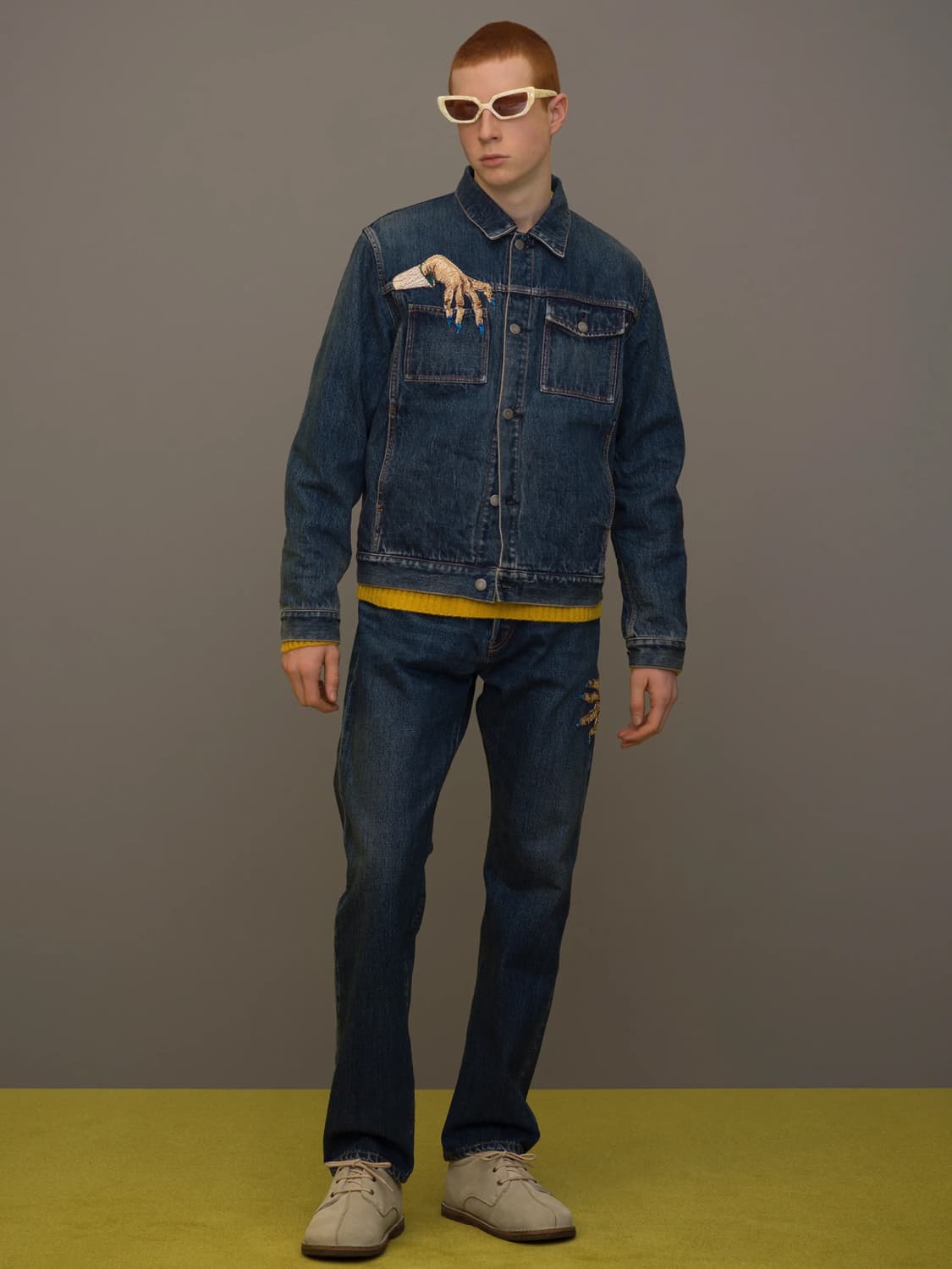 언더커버 23aw 디핸드 비즈 데님 상품이미지2
