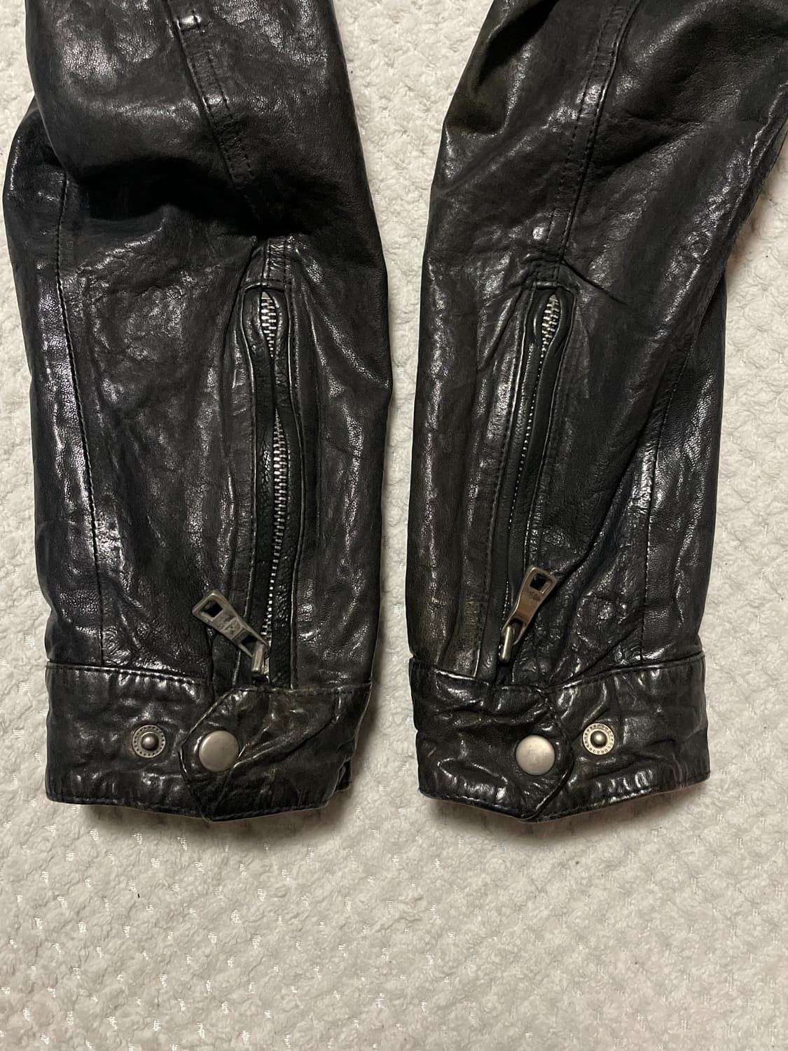 광희시장 웨스턴 무드 램스킨 양가죽 레더 자켓 다크 브라운 상품이미지5