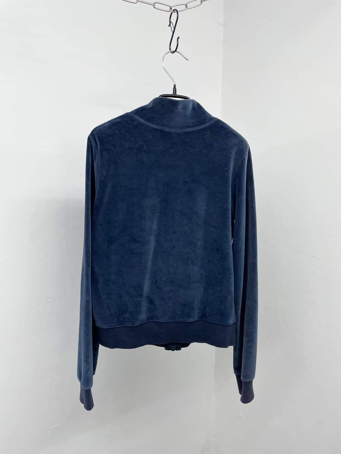 PINK 네이비 벨벳 로고 글리터 집업 상품이미지7