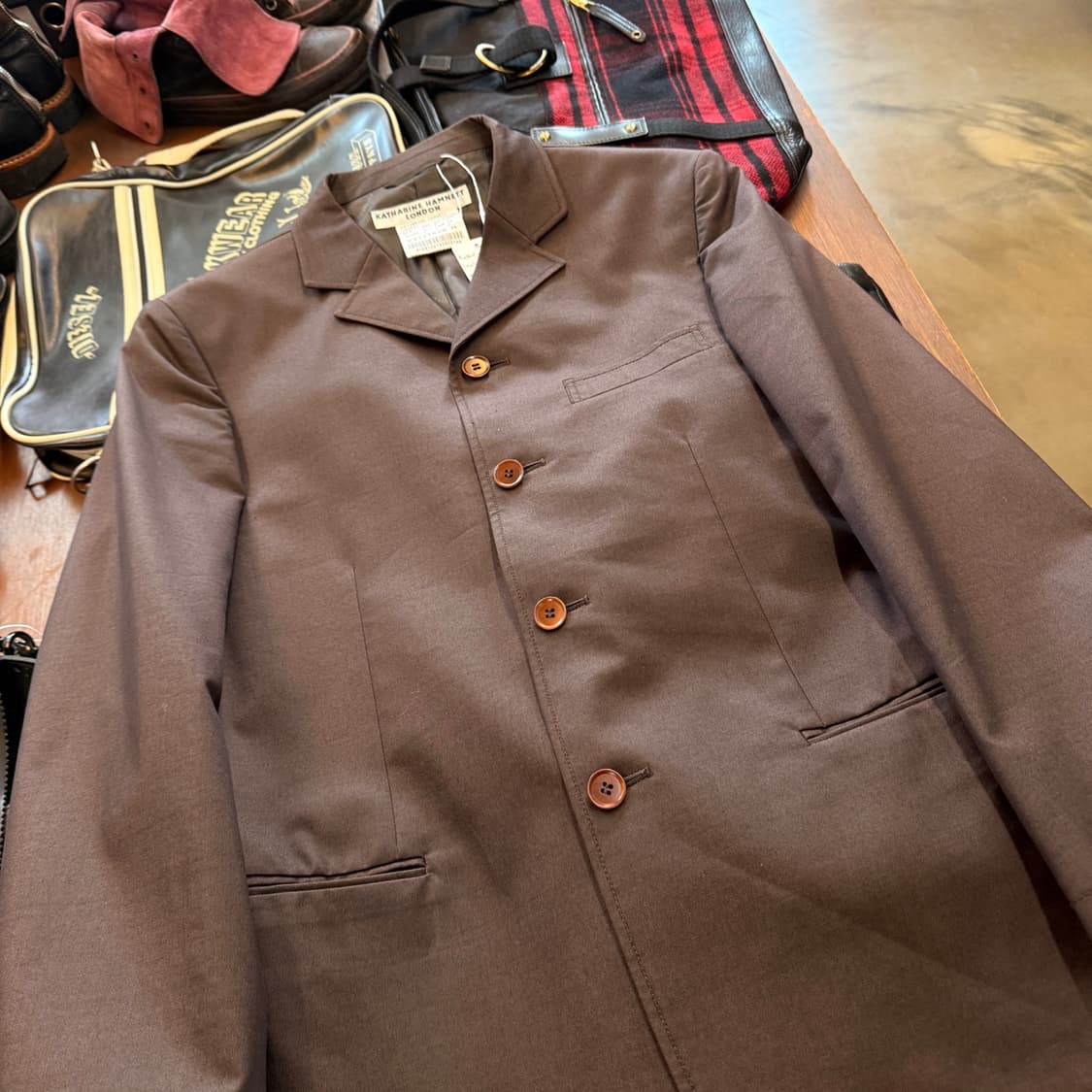 90 00S 캐서린 햄넷 4버튼 블레이저 자켓 M 상품이미지2
