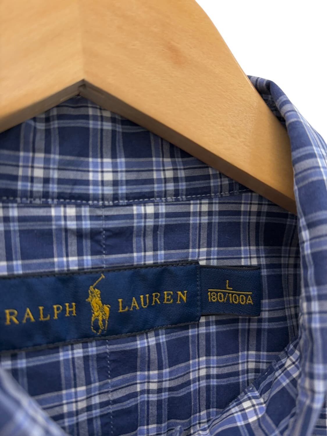 폴로 체크셔츠 네이비 (L)  상품이미지9