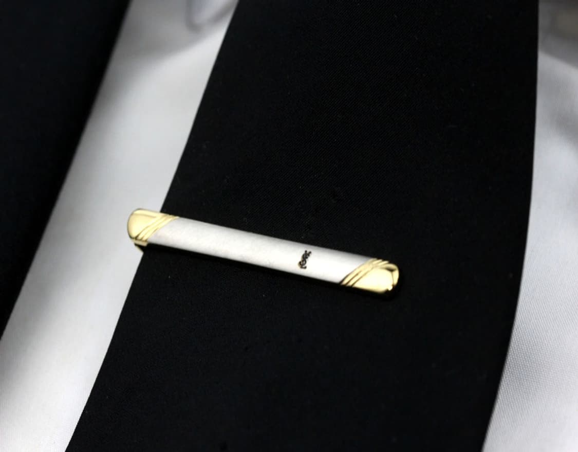 입생로랑 A+등급 4.9cm 남자 명품 넥타이핀 빈티지 상품이미지7