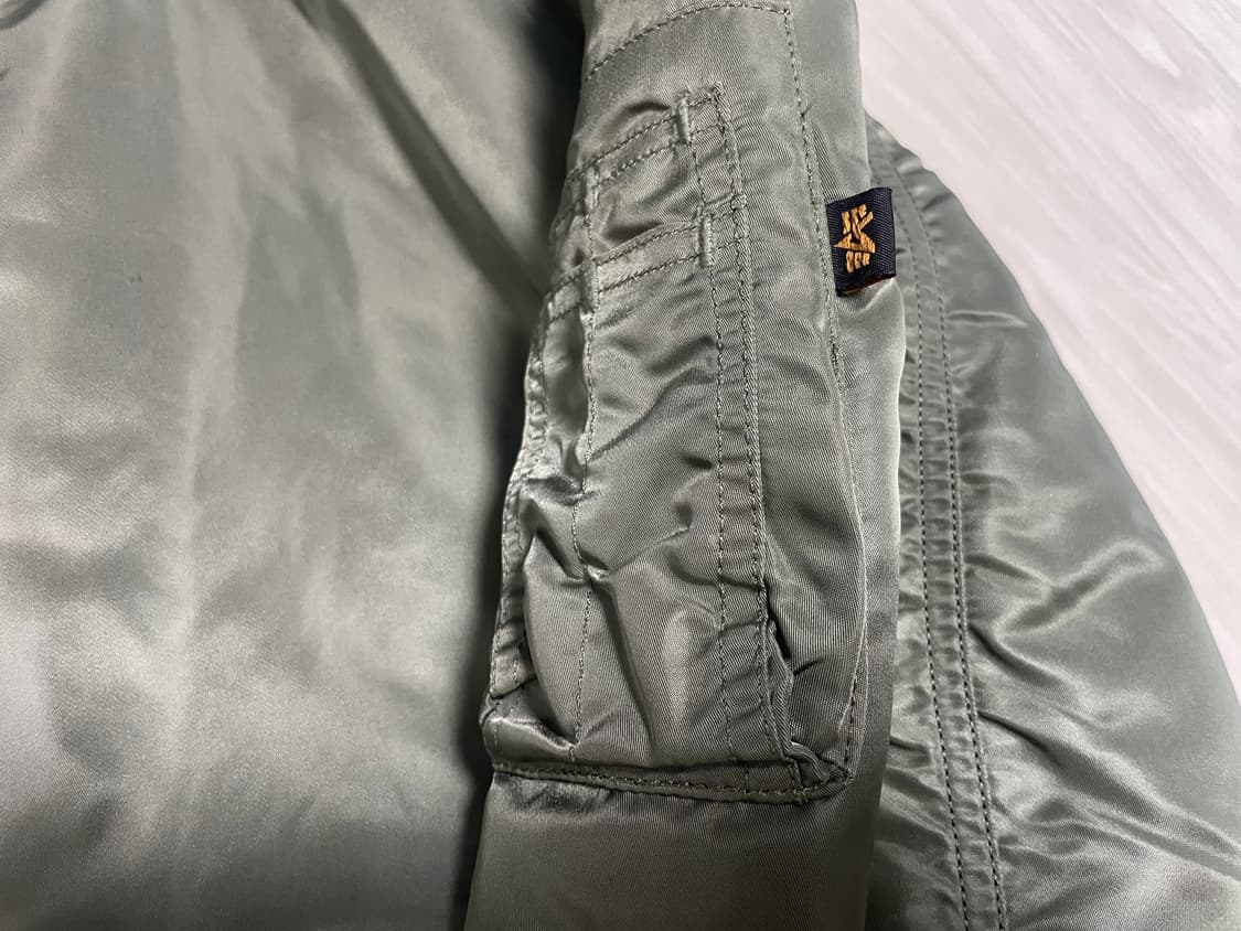 알파인더스트리 ma-1 XL 90s 빈티지 항공점퍼 상품이미지7