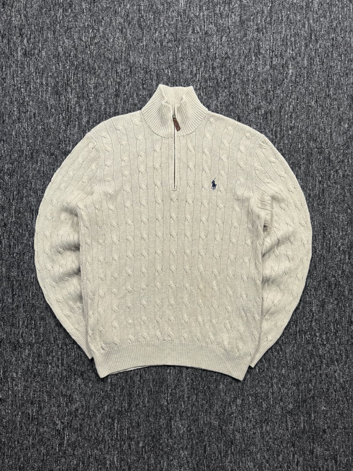 폴로 실크 하프집업 니트 상품이미지4