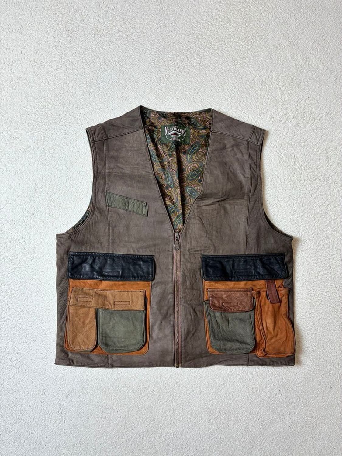 노스랜즈 90's 헤리티지 양가죽 베스트 PN7348 상품이미지1