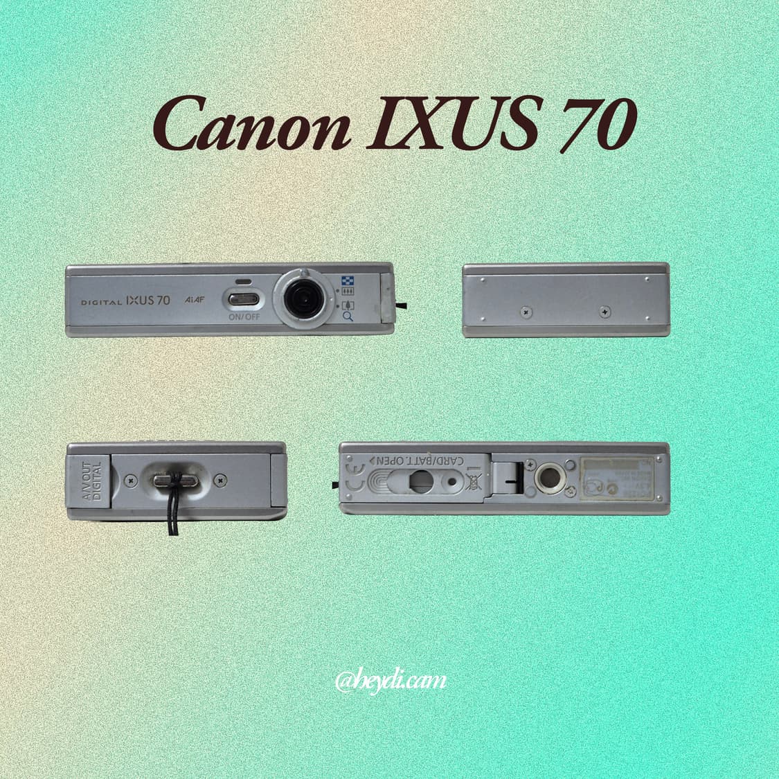 (강민경 아이브 리즈 은채) 캐논 ixus70실버 (SD1000, IXY 상품이미지3
