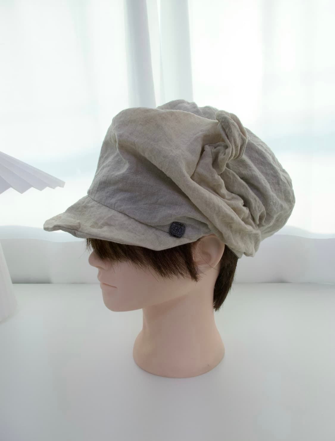 카시라 린넨 와이어 드레이프 캡 상품이미지9