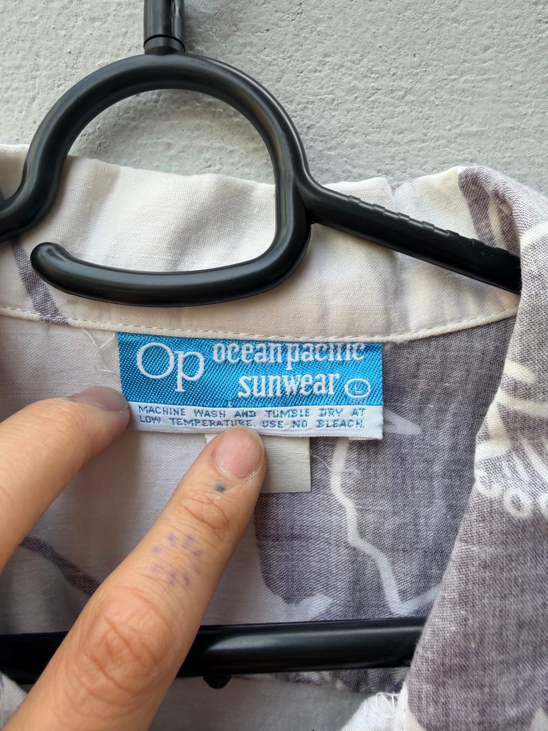 90‘s 오션 퍼시픽 플로럴 패턴 하와이안 셔츠 (OP Sunwear) 상품이미지4