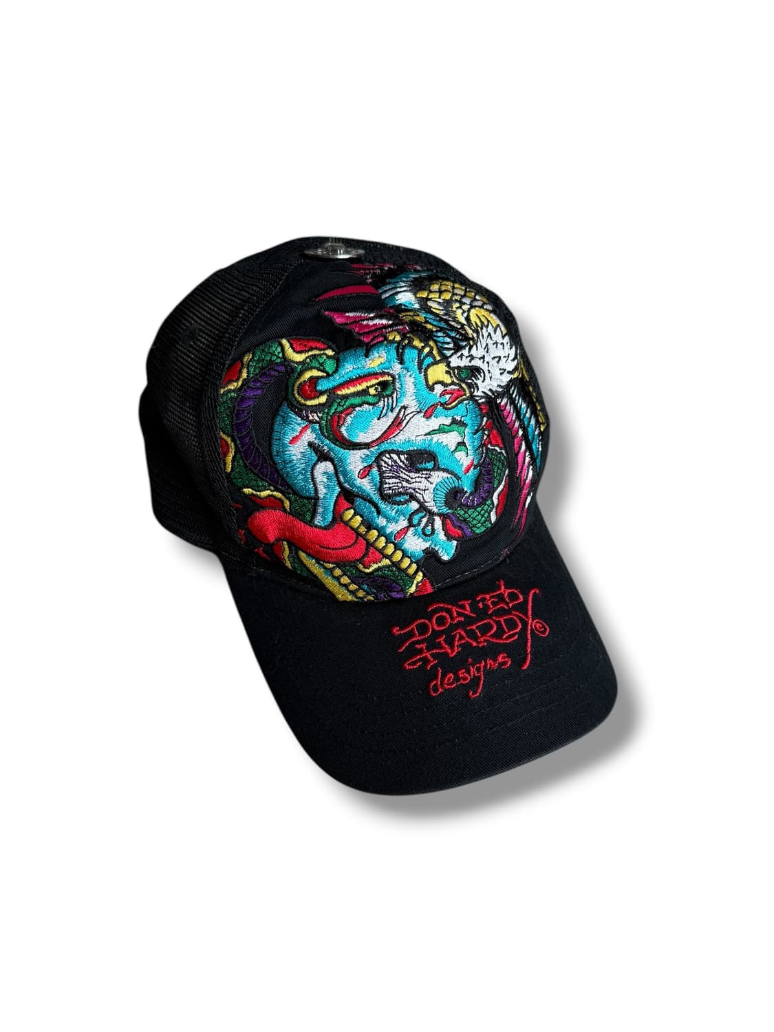 에드 하디 블랙 자수 메쉬캡 상품이미지1