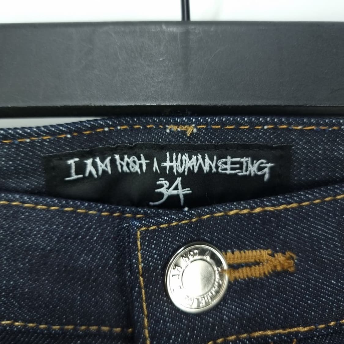 [아임낫어휴먼비잉] 펑크 그래픽 프린팅 데님 팬츠 청바지 M18758 상품이미지8