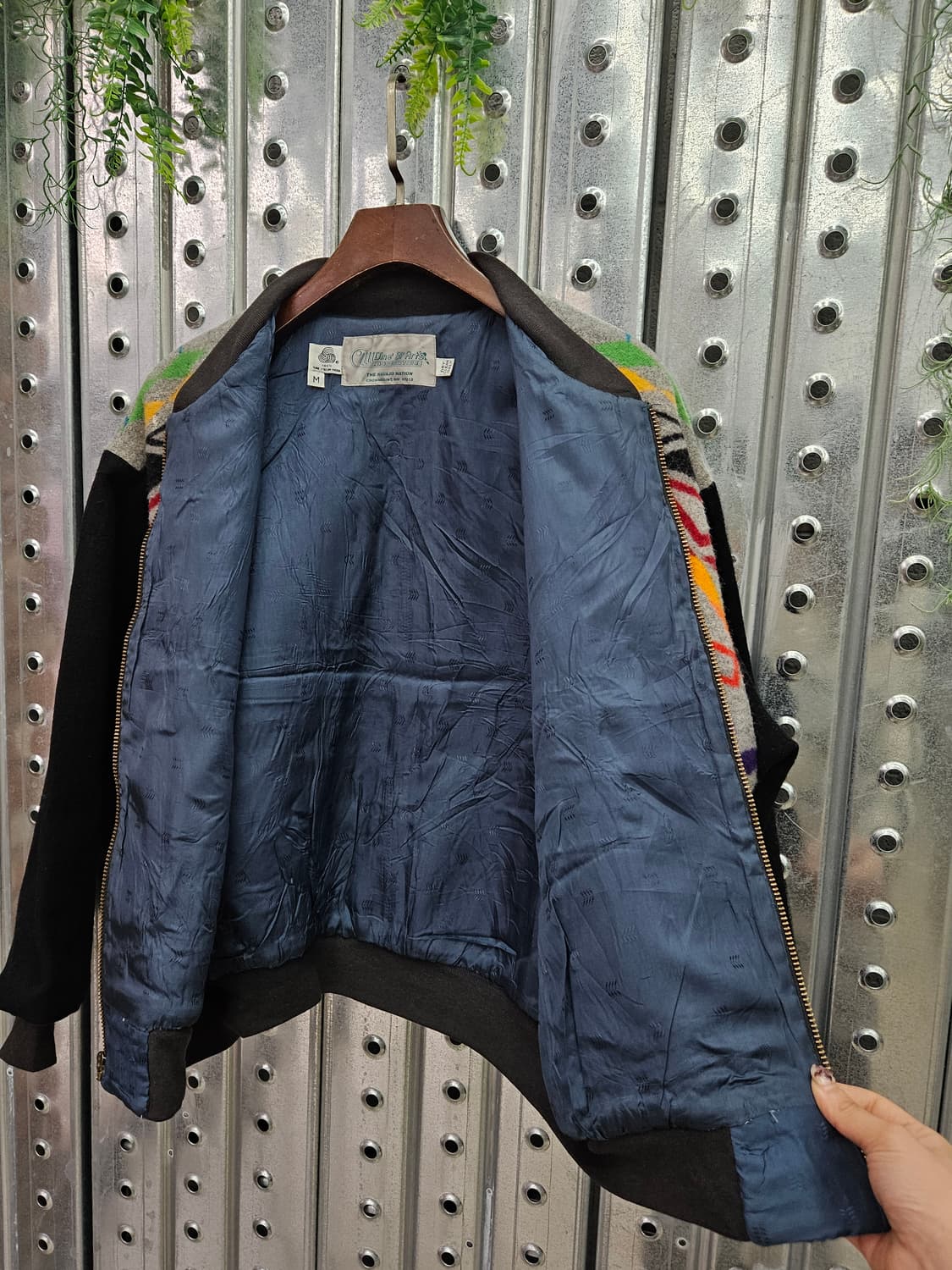 디네 비 아츠 코퍼러티브 나바호 패턴 빈티지 울 자켓 M 상품이미지8