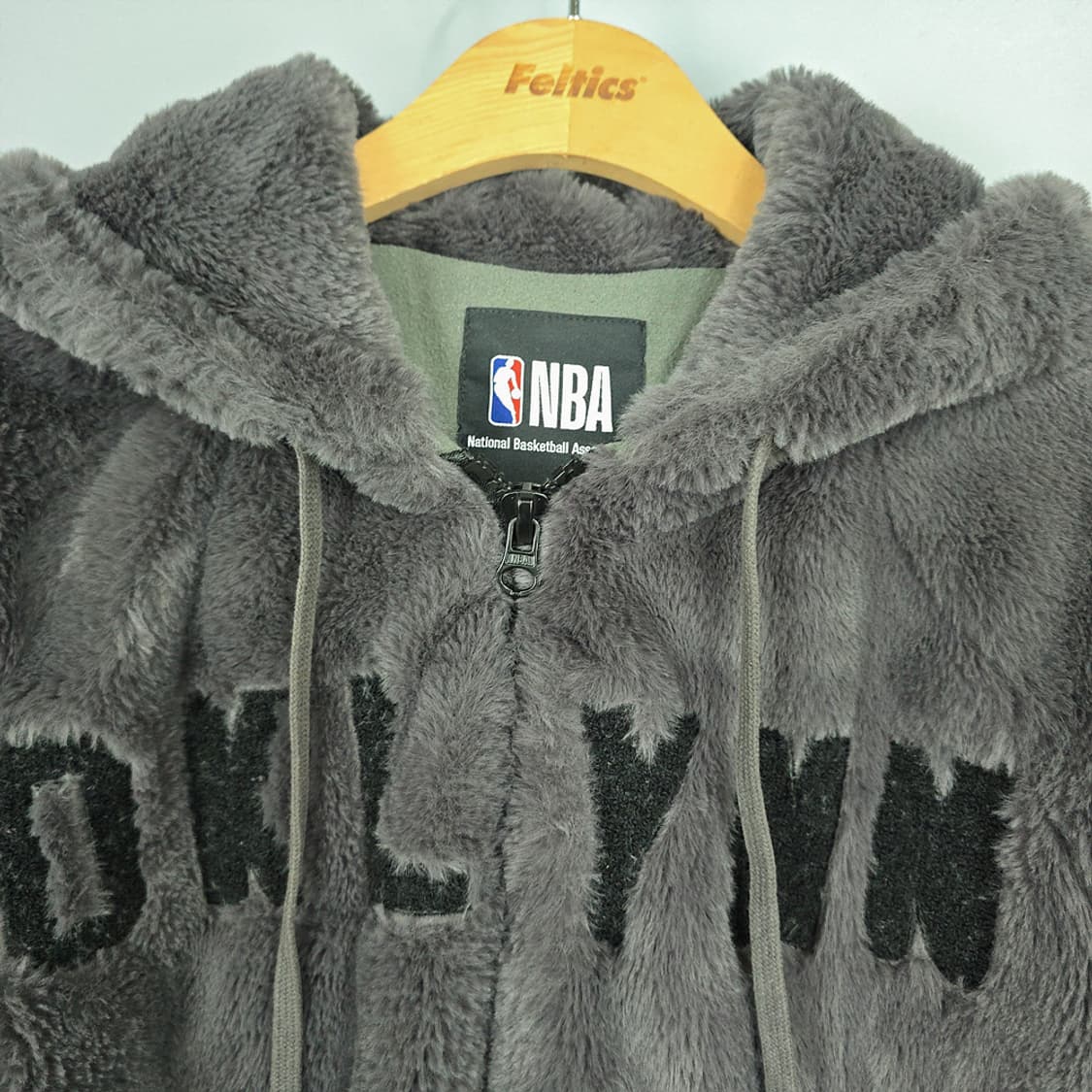 NBA 브루클린 네츠 퍼 후리스 후드집업 XS 상품이미지3